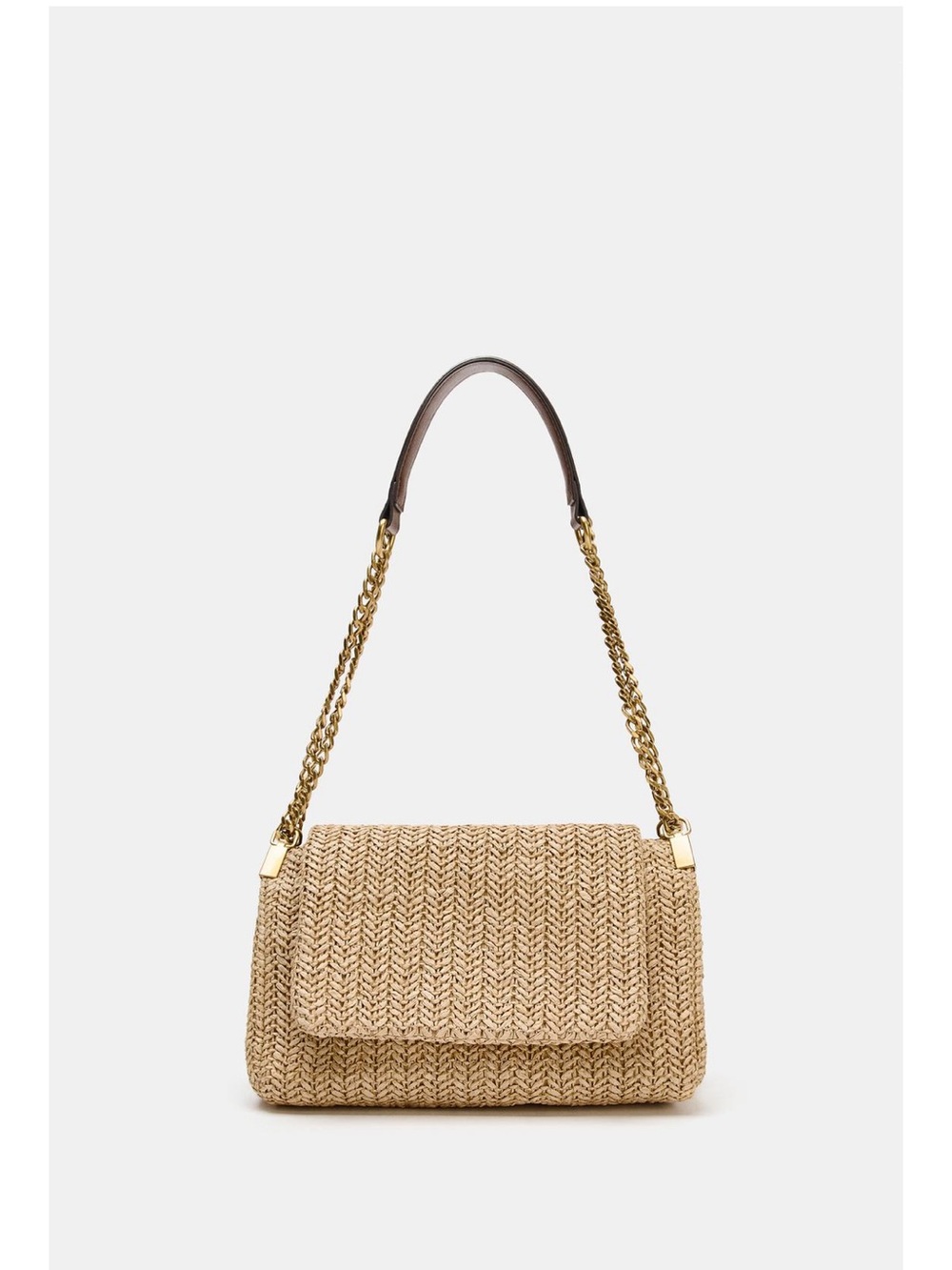 ZARA METALLIC CHAIN CROSSBODY BAG